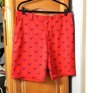 GOLF AMERICA MENS  SHORTS.‎ Size 38. Red with blue eagle. Preppi